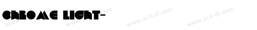 Chrome Light字体转换
